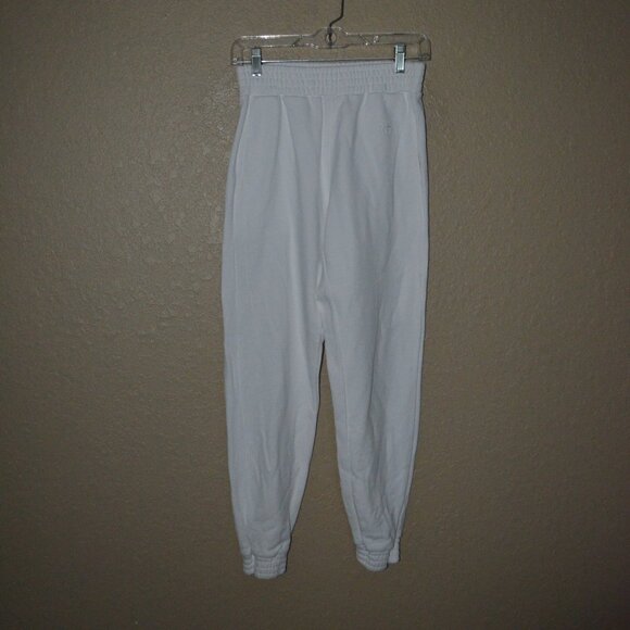 $225 Sz XS RTA White Sydney Cotton Elastic Waist Sweatpants - Picture 2 of 9